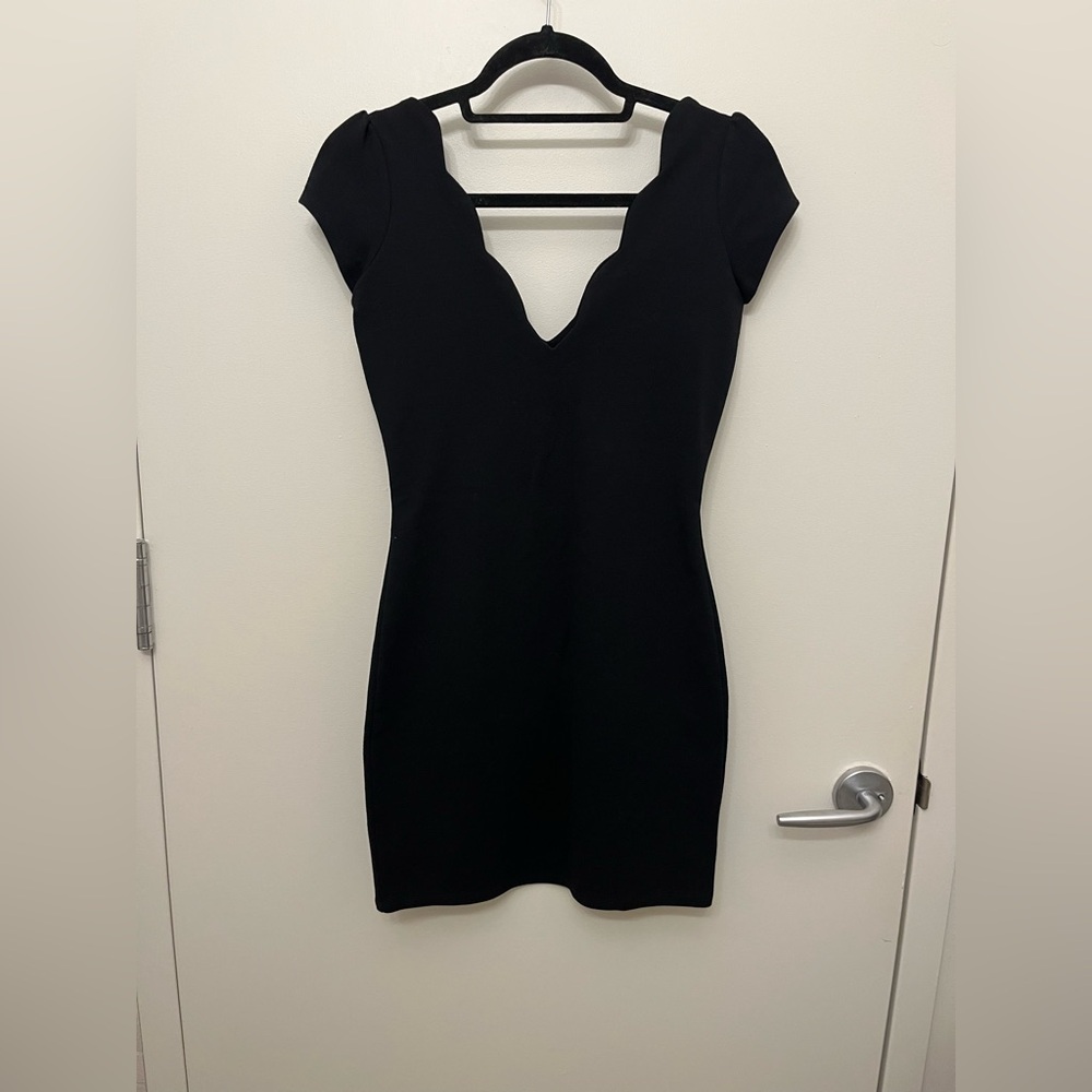 Cooperative Black Cut Out Backless Bodycon Mini Dress